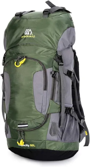 Lixada 60L Hiking Backpack Waterproof Camping Backpacking Backpack for Men Traveling Climbing Daypack with Rain Cover