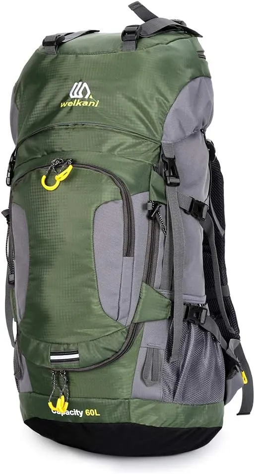 Lixada 60L Hiking Backpack Waterproof Camping Backpacking Backpack for Men Traveling Climbing Daypack with Rain Cover