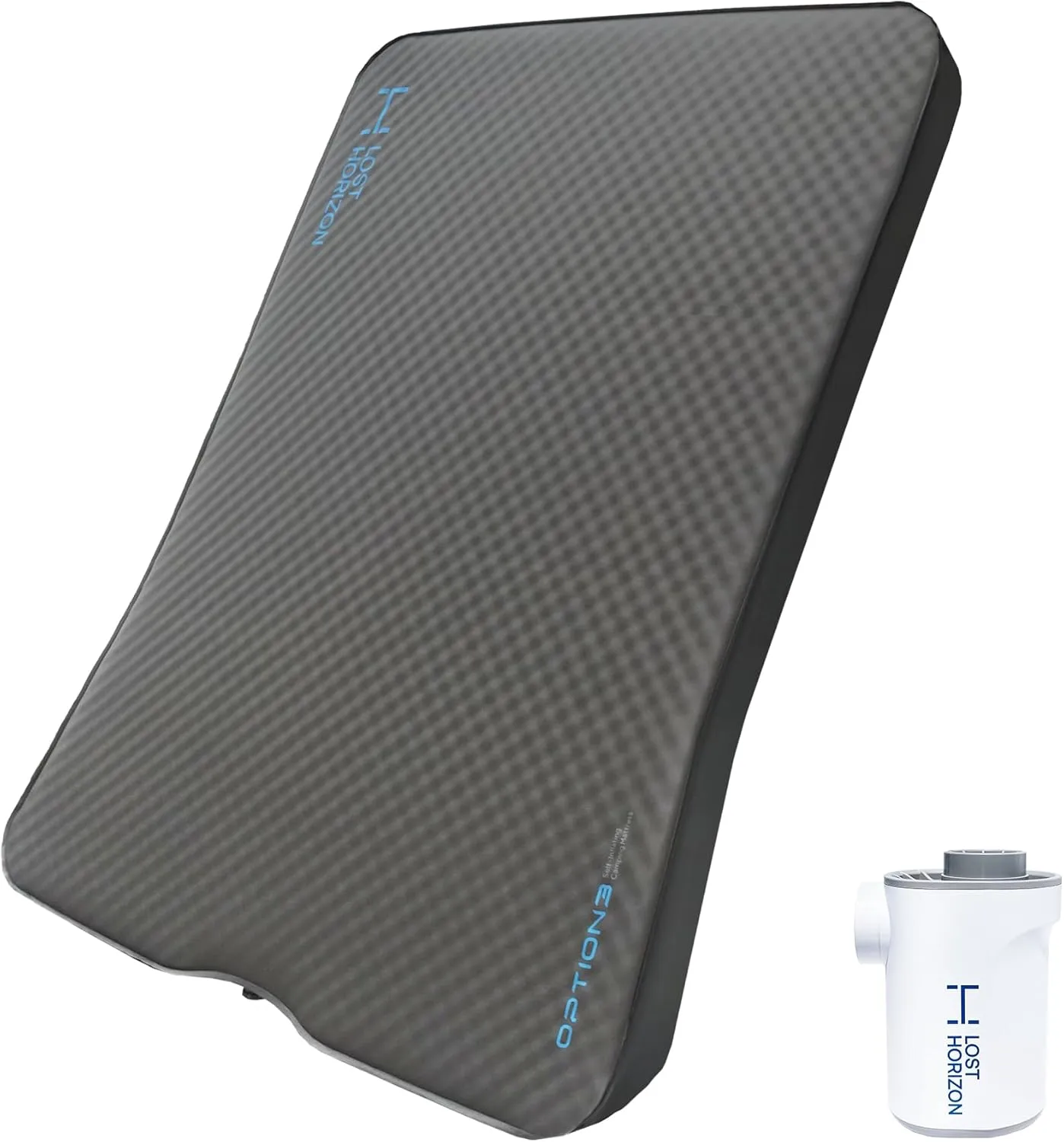 LOSTHORIZON CyberTruck Camping Air Mattress with Foam, Self Inflating Sleeping Pad with Air Pump, R-Value 13, 4 Seasons Use