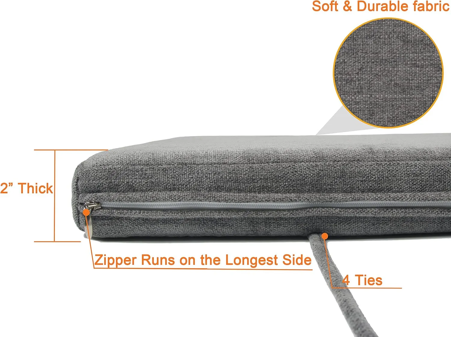 Loveboat Piano Bench Cushion, Washable Bench Pad for Shoe Storage, Window, Piano, Dining 34"x14"x2" Brick Red