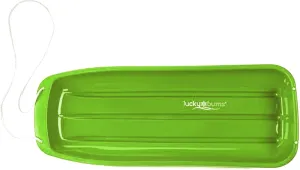 Lucky Bums Kids Plastic Snow Sled, 48-inch Toboggan, Green