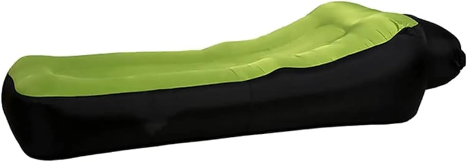 LUTEM Inflatable Lounger Outdoor Inflatable Couch Size:70.77(L)*32.67(W)*24.47(H) inch Indoor Recreation Outdoor Sports, Travelling Gear/Beach Lounger/Sleeping Bag/picnics/Camping Bed (Green)