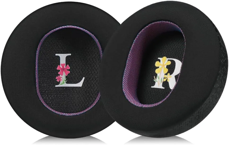 Magic Ice Gel Replacement Earpads for AUDEZE Maxwell - Comfortable Black/Purple Ear Pads