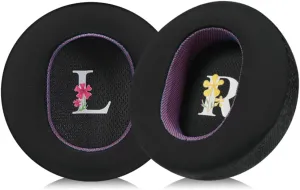 Magic Ice Gel Replacement Earpads for AUDEZE Maxwell - Comfortable Black/Purple Ear Pads
