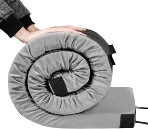MARSTAR Memory Foam Camping Mattress, 3 Inch Portable Sleeping Mat Pad for Floor, Tent & Car, Lightweight Roll Up Mattress for Adult Kids, Cot Mattress Guest Bed w/Waterproof Cover, Travel Bag,Single…