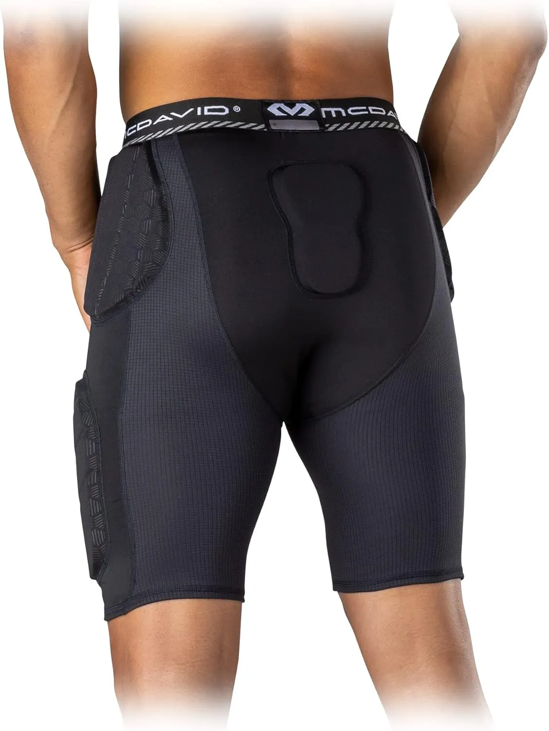 McDavid Youth Integrated 5-Pad Girdle, Durable & Breathable Padded Support with Hard-Shell Thigh Guards Football Kids