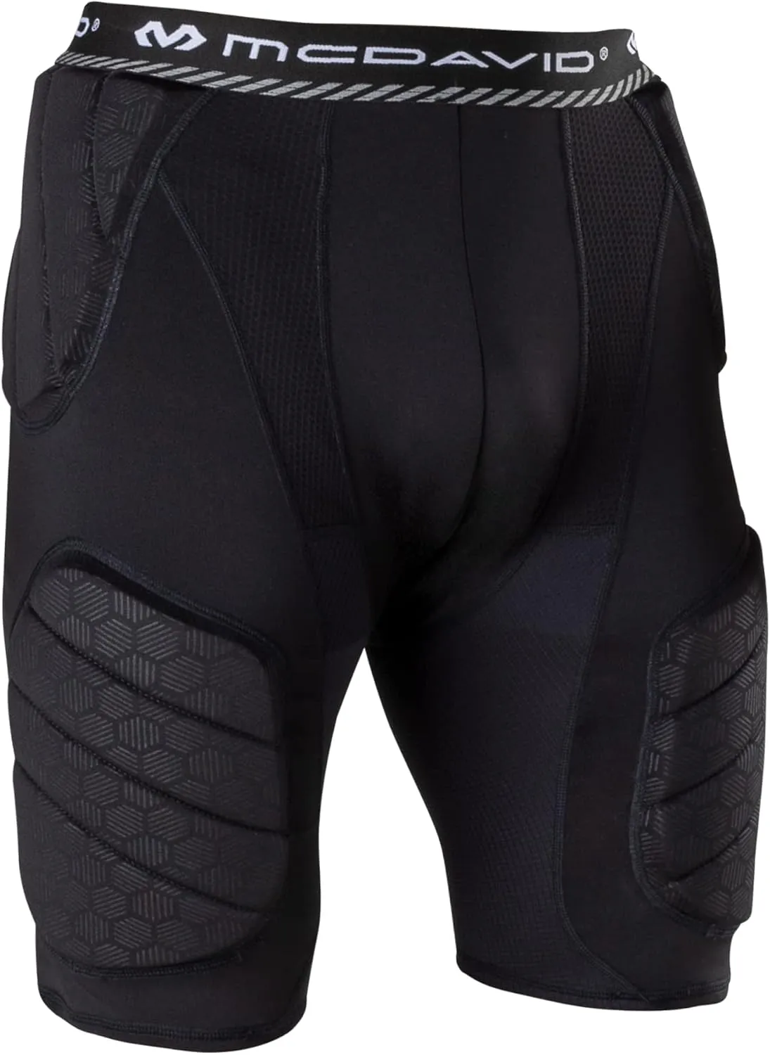 McDavid Youth Integrated 5-Pad Girdle, Durable & Breathable Padded Support with Hard-Shell Thigh Guards Football Kids