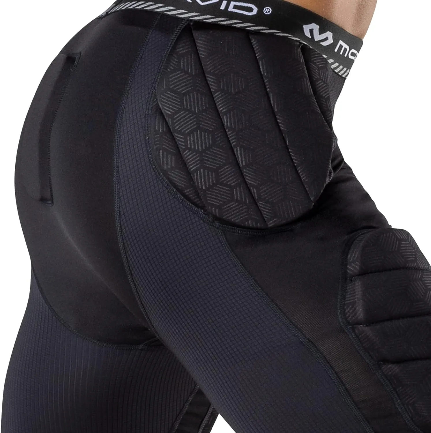 McDavid Youth Integrated 5-Pad Girdle, Durable & Breathable Padded Support with Hard-Shell Thigh Guards Football Kids