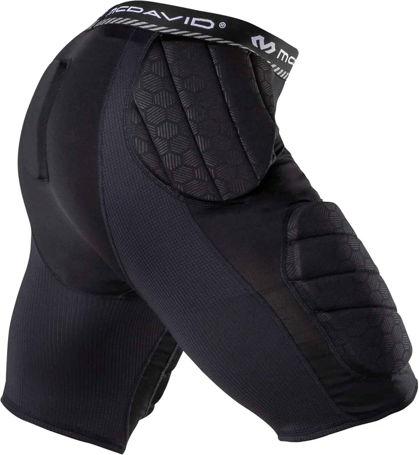 McDavid Youth Integrated 5-Pad Girdle, Durable & Breathable Padded Support with Hard-Shell Thigh Guards Football Kids