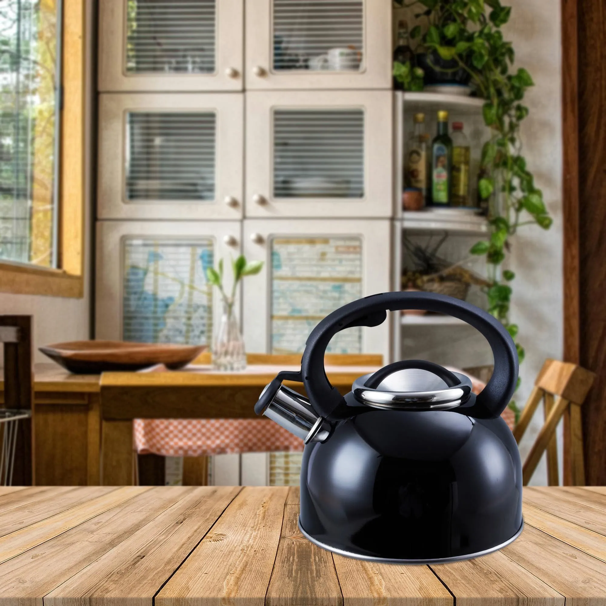 MDS1203 Liberty Black 2.5 Litre Whistling Kettle CW-T056-B1BLA
