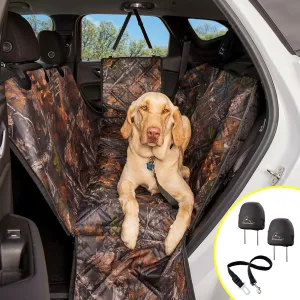 Meadowlark XL Premium Hammock Dog Car Seat Cover Back, Cover Car Seat Protector, Non-Slip, Dog Stuff, Anti Shock, Water Repellant, Pet Car Seat Cover for Dogs w/Seat Belt & 2 Headrest Covers