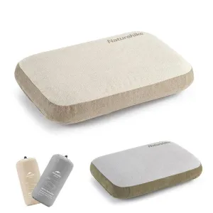 Memory Foam Comfort Pillow – Portable Square Camping and Travel Pillow with Easy Storage