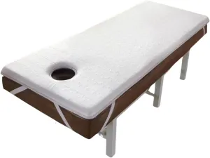 Memory Foam Massage Bed Pad with Hole & Face Cradle, Non-Slip Lash Bed Cushion (73*27.6)
