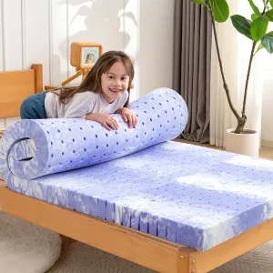 Memory Foam Mattress Topper Queen 3 Inch Gel Ventilated Design Pressure Relieve Mattress Pad Soft Breathable Bed Topper, CertiPUR-US Certified