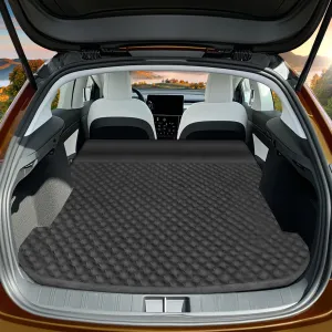 Memory Foam Mattresses for Tesla Model Y Trunk Camping, Self-Inflating Sleeping Pad for SUV Outdoor Travel (Black)