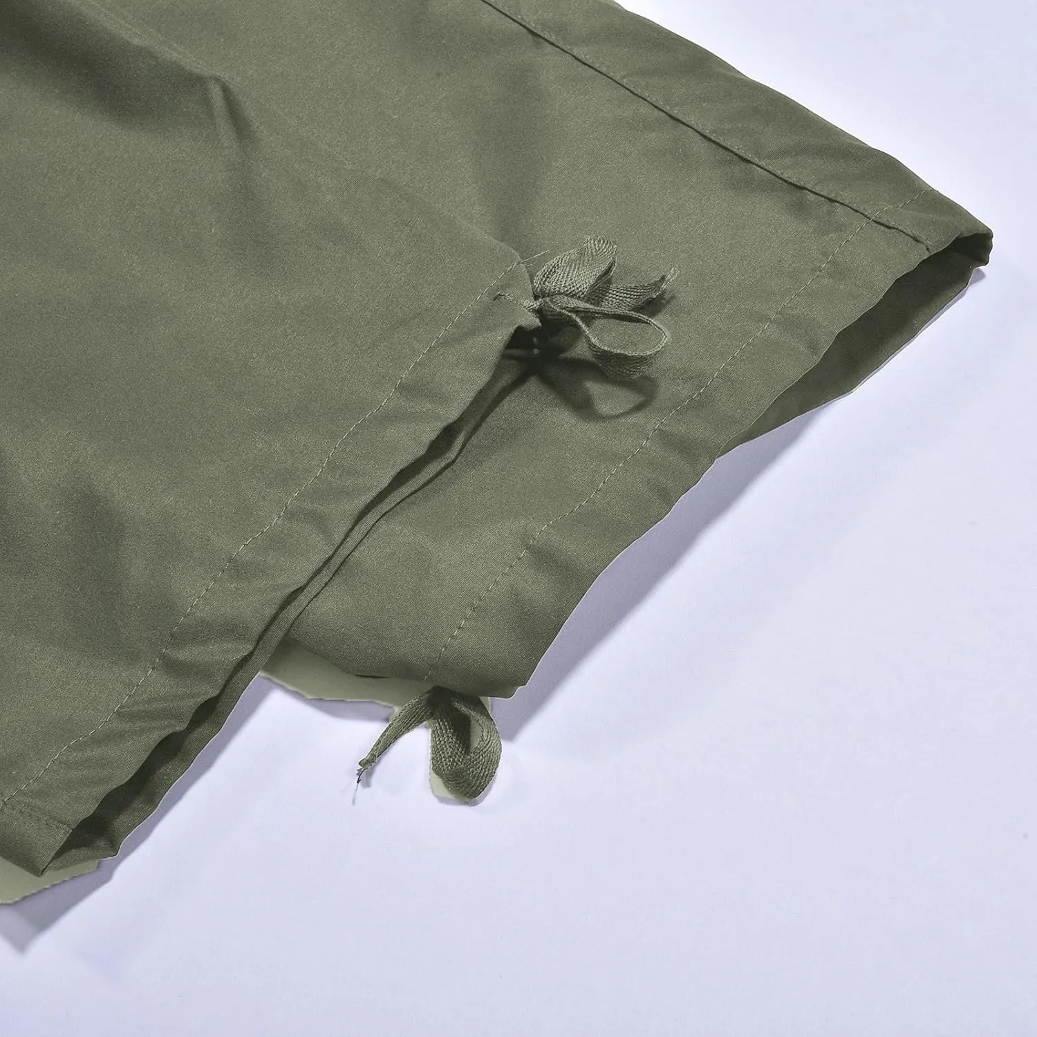 Mens Outdoor Hiking Cargo Pants Hat Multi Woven Pocket Foot Rope Solid Pants Street Cargo Cargo Tactical Pants for