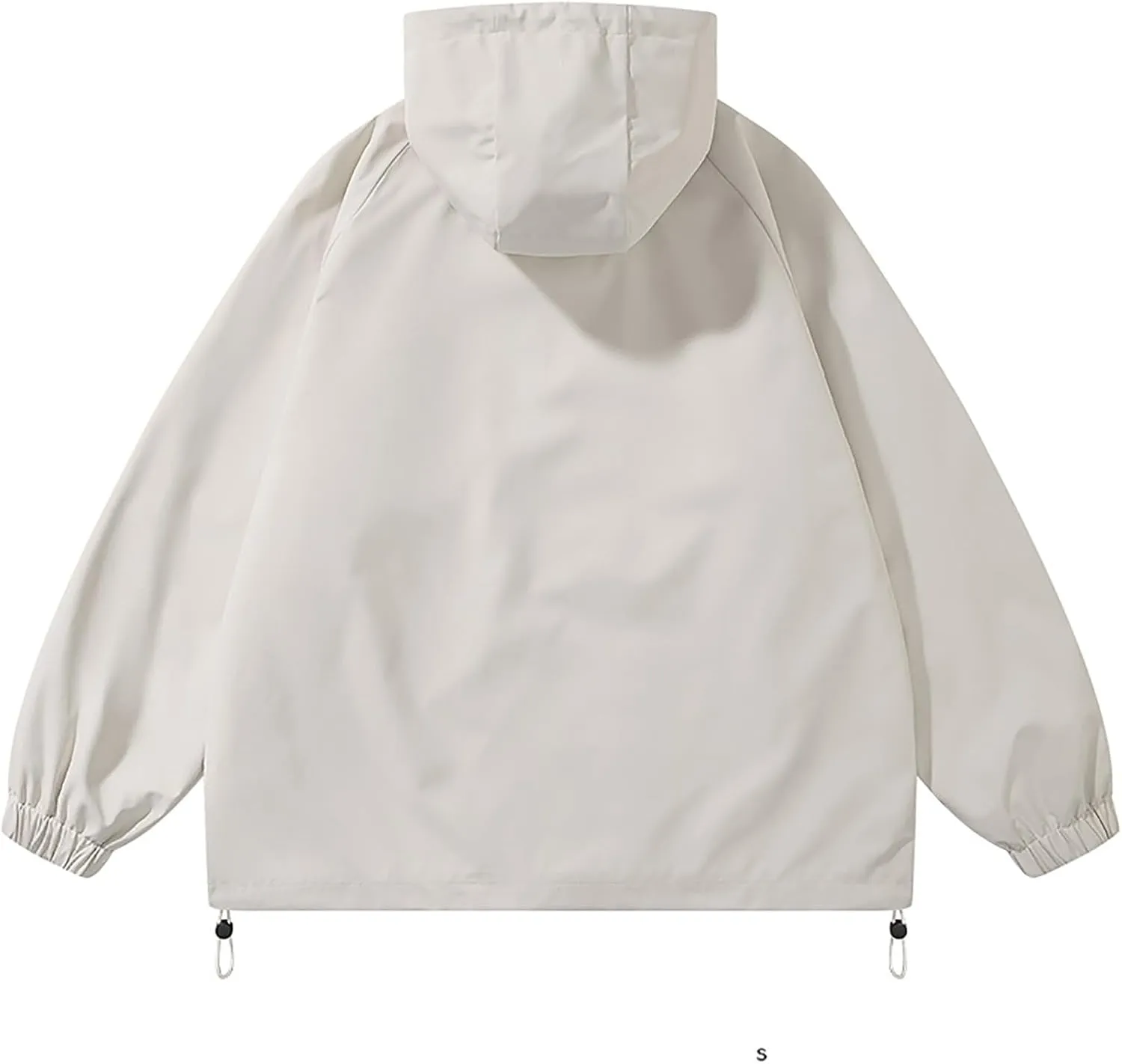 Men's Rain Jacket Waterproof Hooded Lightweight Breathable Active Outdoor Raincoat for Outdoor Cycling Hiking Running