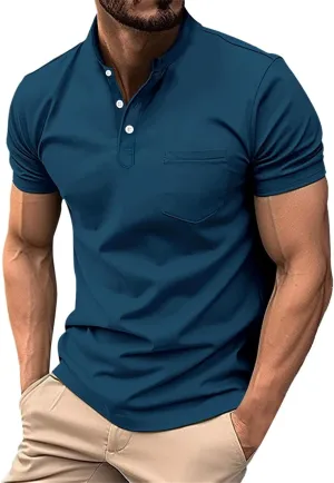 Mens T-Shirts Day Digital Printing Casual Basic Tee Tops Daily Casual Stylish Collared Shirts for Men Polo Shirts