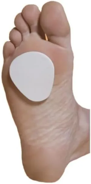 Metatarsal Pads, 25 pad Pack, 1/4" Adhesive Foam, Ball of Foot Cushions White