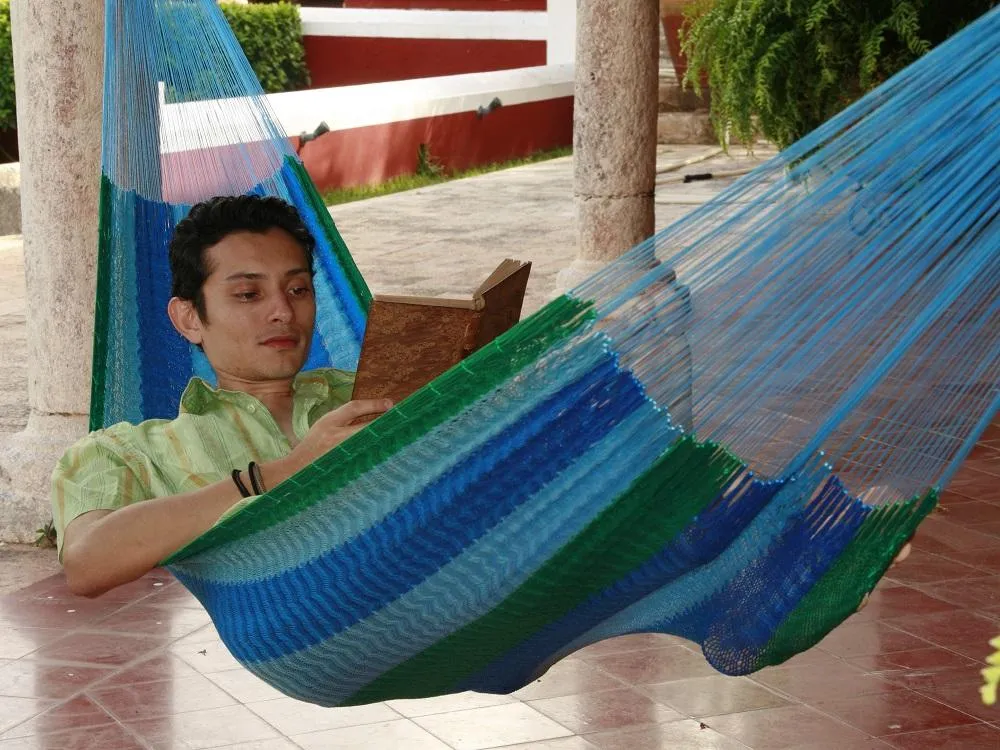 Mexican Hammock - Blue and Green