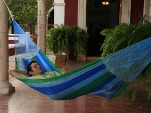 Mexican Hammock - Blue and Green