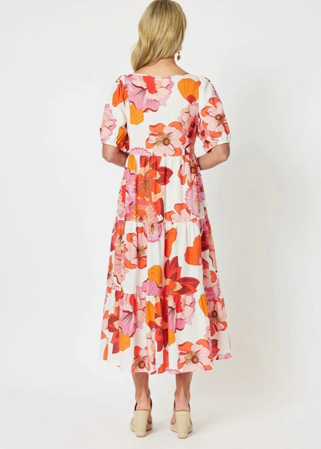 Miami Dress Floral ~ Pink