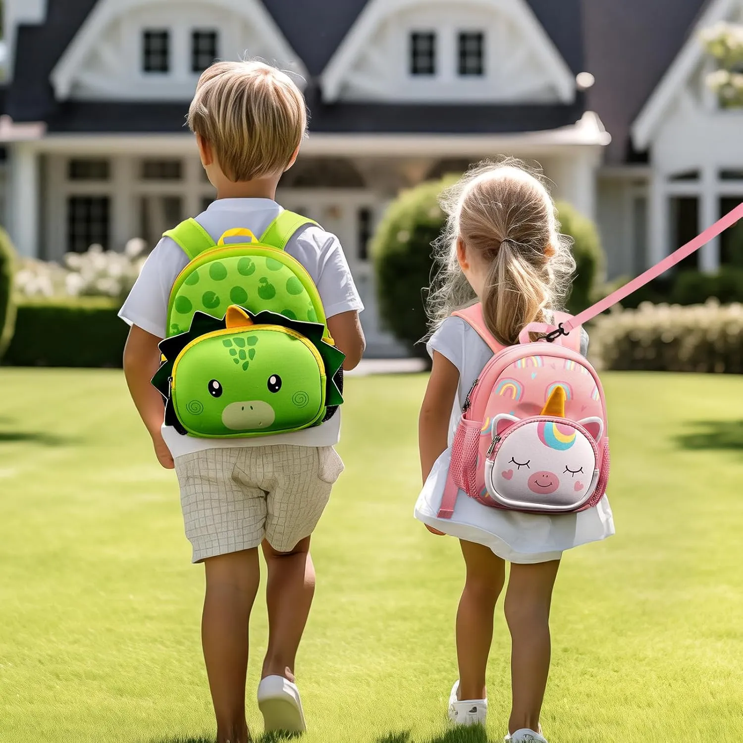 mibasies Backpack Leash for Toddlers 1-3: Baby Backpack with Leash for Boys Girls - Unicorn Backpack - 9inch Mini