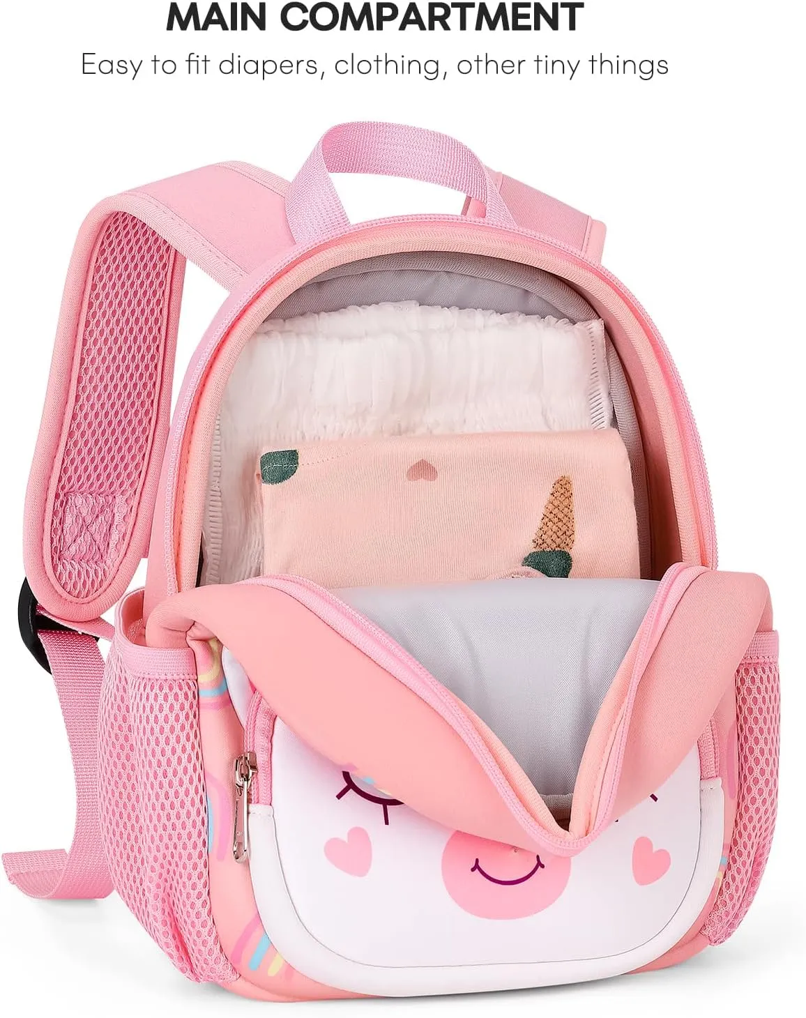 mibasies Backpack Leash for Toddlers 1-3: Baby Backpack with Leash for Boys Girls - Unicorn Backpack - 9inch Mini