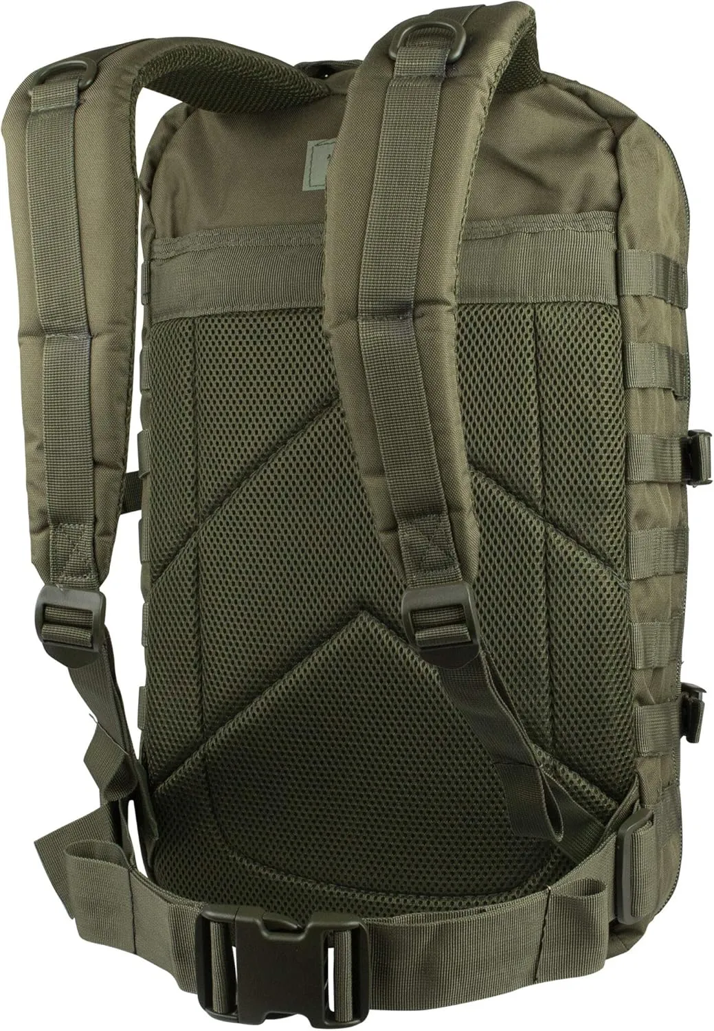 Mil-Tec Unisex Assault Pack - Rugged Durable Lightweight Ergonomic Versatile Tactical Outdoor Camping Hiking Backpack with Adjustable Padded Shoulder Straps & MOLLE Loops, Olive Drab, 20L