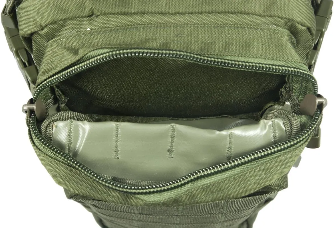 Mil-Tec Unisex Assault Pack - Rugged Durable Lightweight Ergonomic Versatile Tactical Outdoor Camping Hiking Backpack with Adjustable Padded Shoulder Straps & MOLLE Loops, Olive Drab, 20L