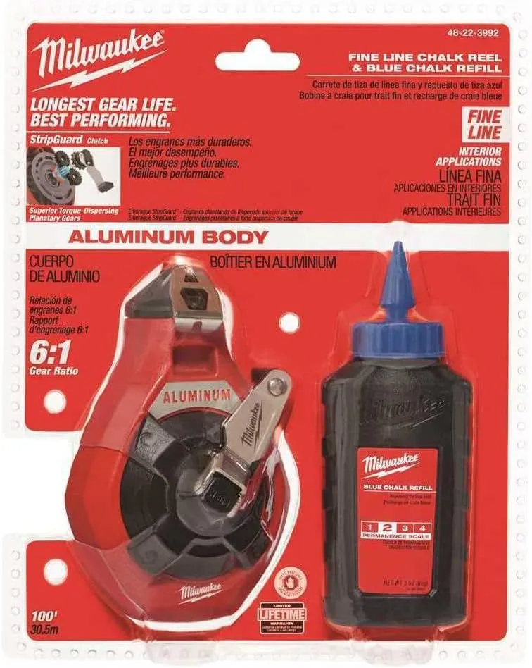 Milwaukee Elec Tool 48-22-3992 Chalk/Rl Set F in 100'Blu