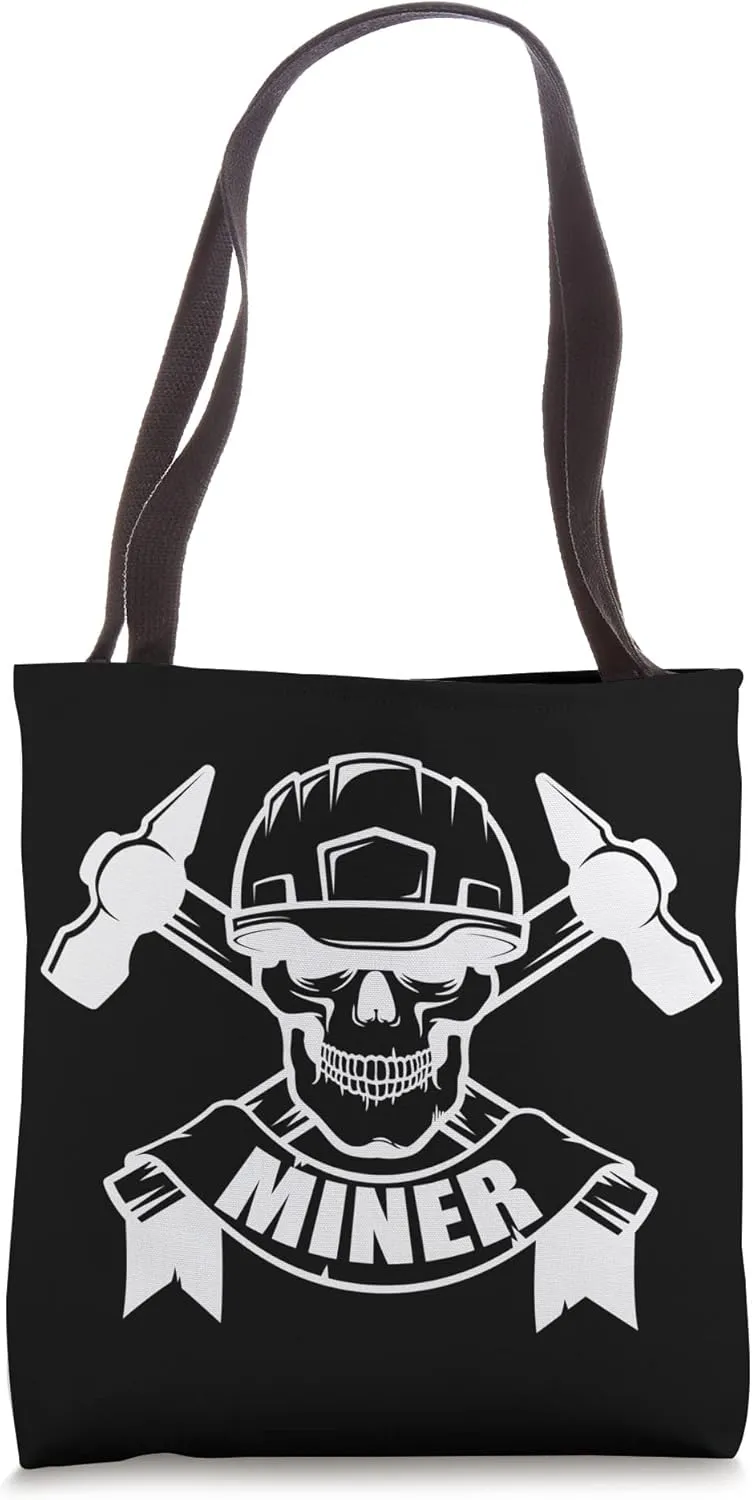 Mineworker Coal Miner Mining Digger Miners Minerals Earth Tote Bag