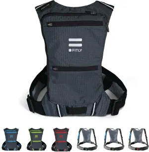 Minimalist Running Pack - Running Backpack Phone Holder, Storage, Thoracic Belt - Carry Personal Items - Running Gear for Men & Women - Lightweight Running Water Backpack