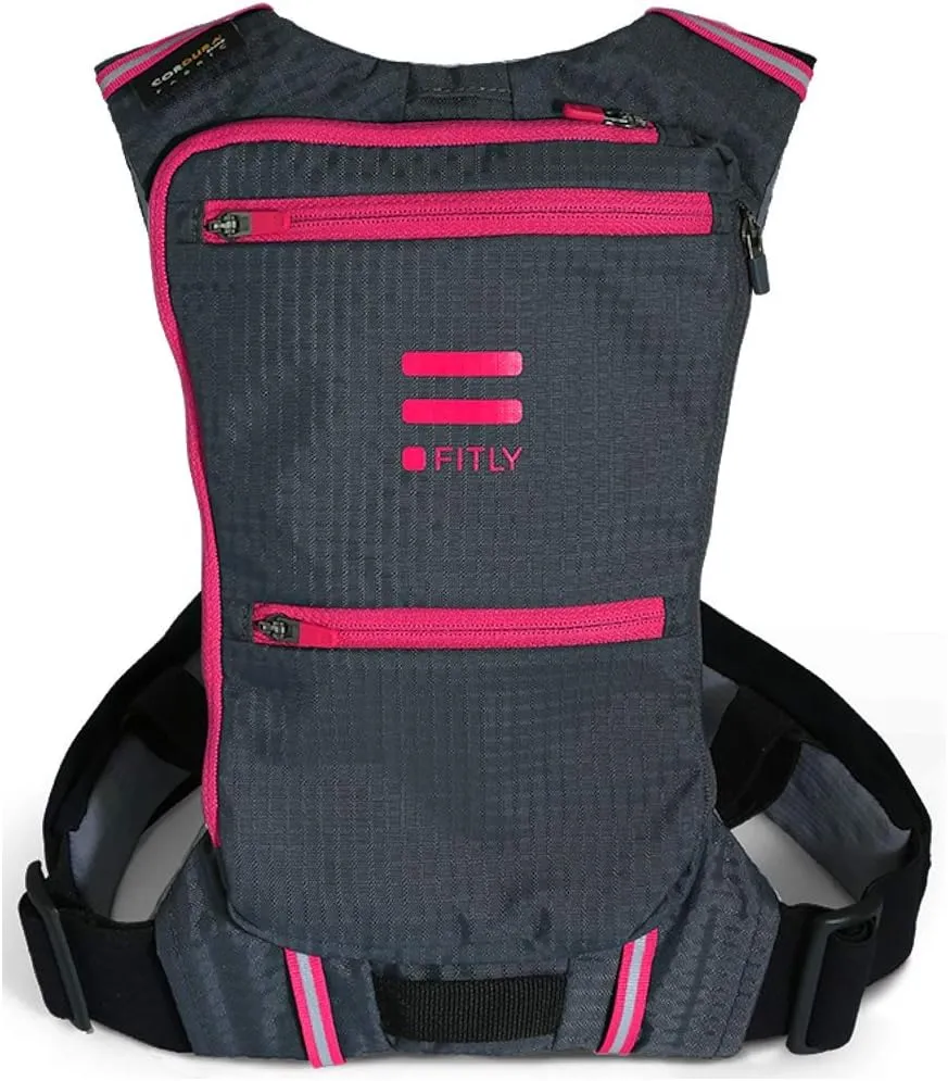 Minimalist Running Pack - Running Backpack Phone Holder, Storage, Thoracic Belt - Carry Personal Items - Running Gear for Men & Women - Lightweight Running Water Backpack