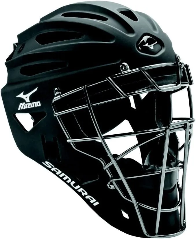 Mizuno Samurai G4 Youth Baseball Catcher's Helmet Black