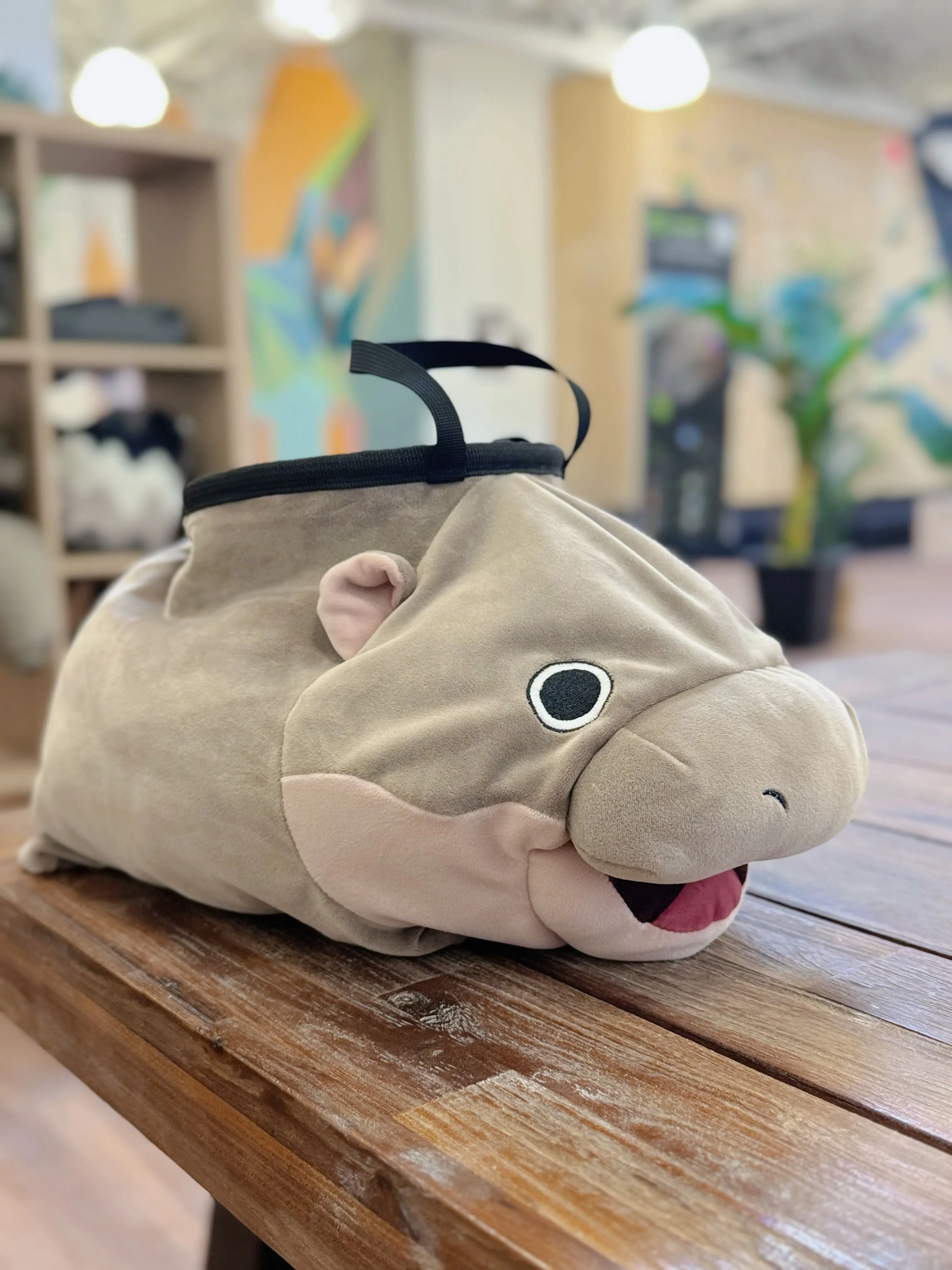 Moo Deng Pygmy Hippo Chalk Bucket/Bouldering Bag