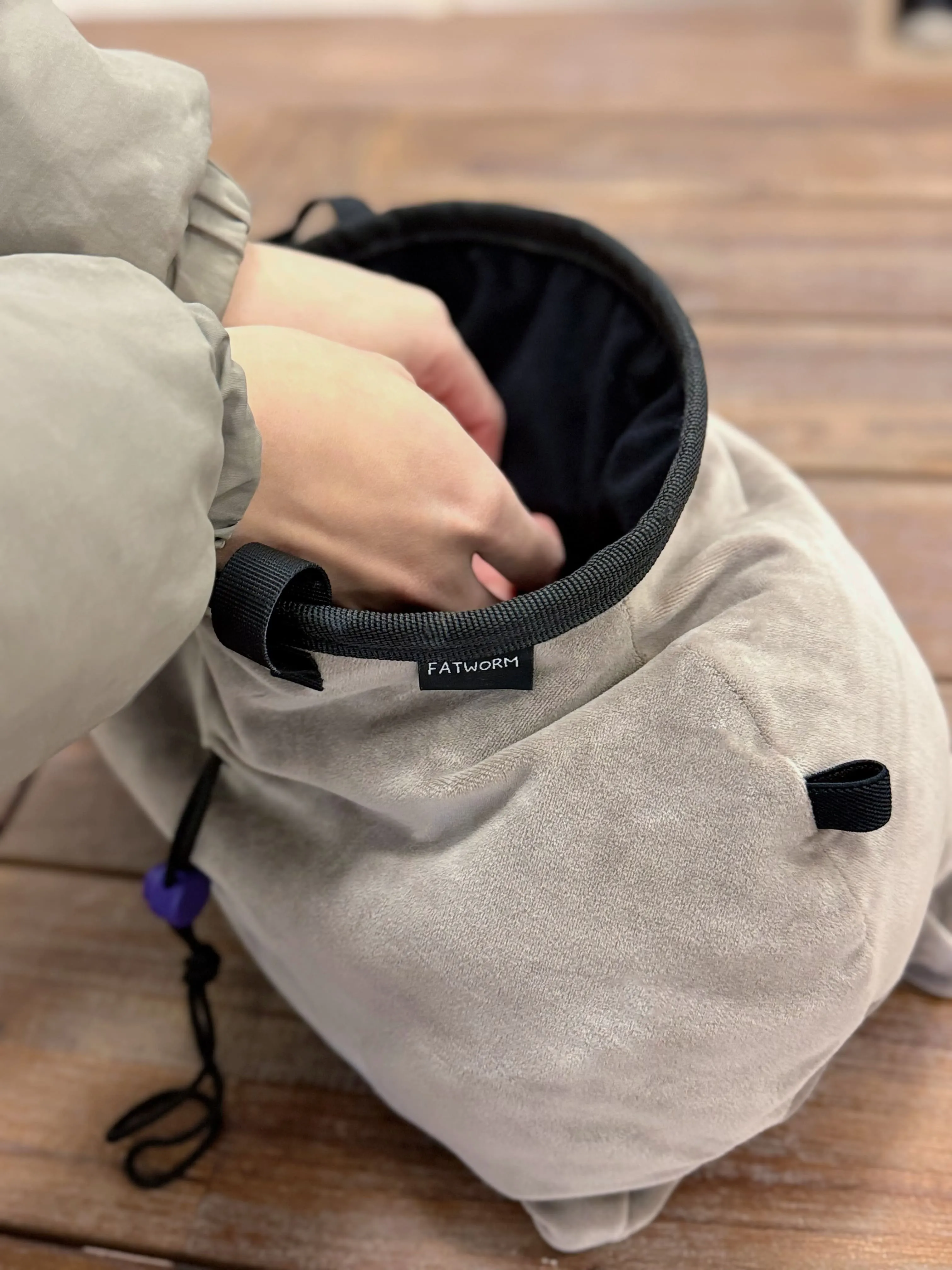 Moo Deng Pygmy Hippo Chalk Bucket/Bouldering Bag