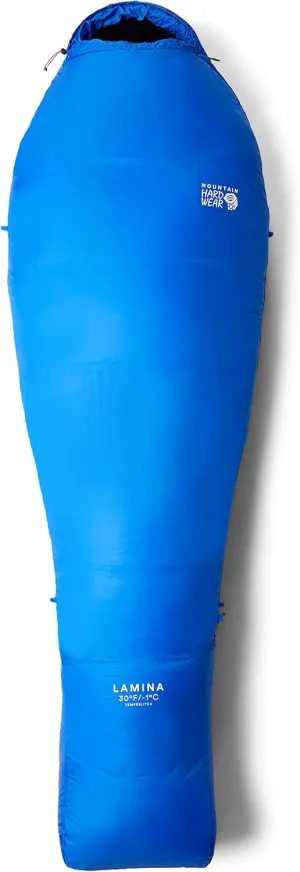 Mountain Hardwear Unisex Lamina 30F/-1C Reg, Bright Island Blue, Left-Hand Zipper