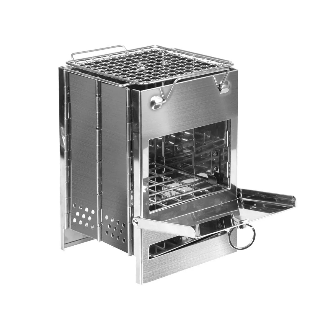 Moyasu Camping Stove Camp Wood BBQ Grill Large