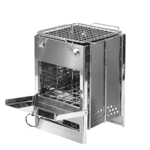 Moyasu Camping Stove Camp Wood BBQ Grill Large