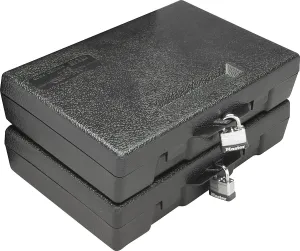 MTM 804-40 - Pistol Handgun Long Term Storage Case 4" Revolver, Lockable, USA Made, Black