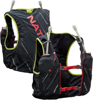 Nathan Pinnacle Race Vest 4L Running Vest with Water Bottle, with Two 20 oz Hydration Soft Flasks, Water-Resistant Pockets, Lightweight & Moisture Wicking