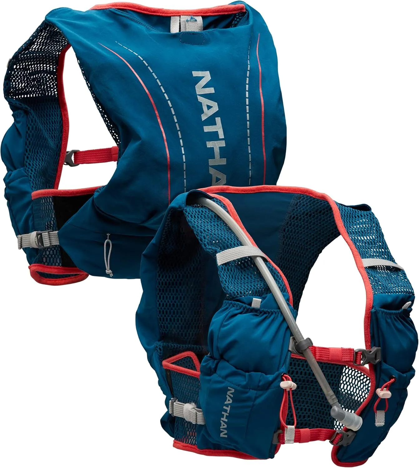 Nathan VaporAir Lite 4 Liter Vest & Hydration Pack with 2L Bladder, Front Water Bottle Pockets, Soft & Breathable Material for Comfort