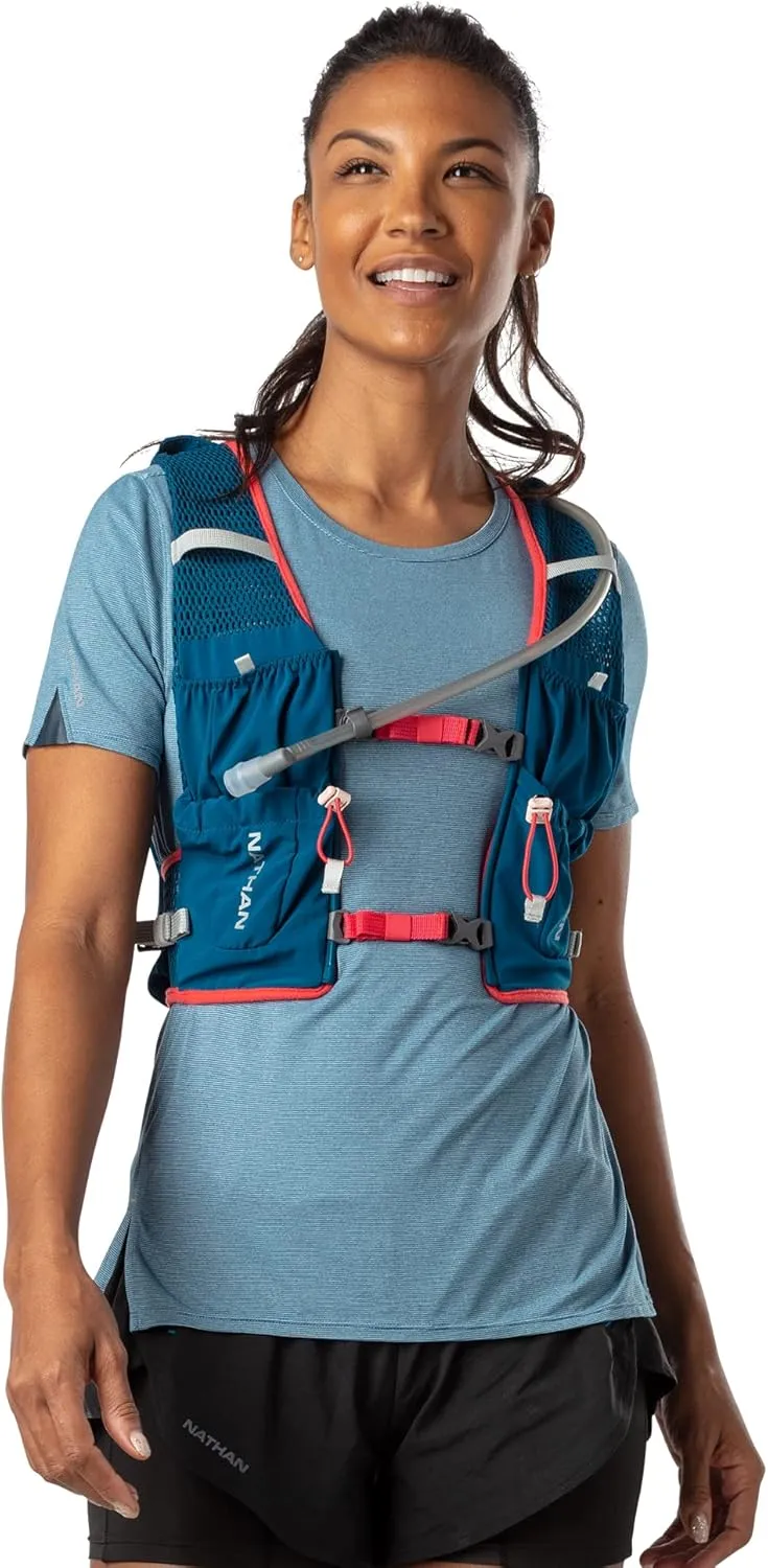 Nathan VaporAir Lite 4 Liter Vest & Hydration Pack with 2L Bladder, Front Water Bottle Pockets, Soft & Breathable Material for Comfort