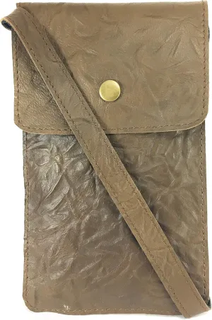 Natural Leather Crossbody Shoulder Bag Cellphone Pouch Wallet Bag