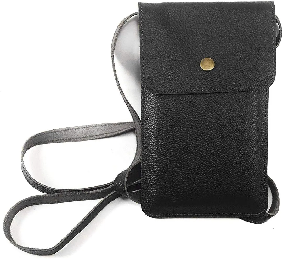 Natural Leather Crossbody Shoulder Bag Cellphone Pouch Wallet Bag