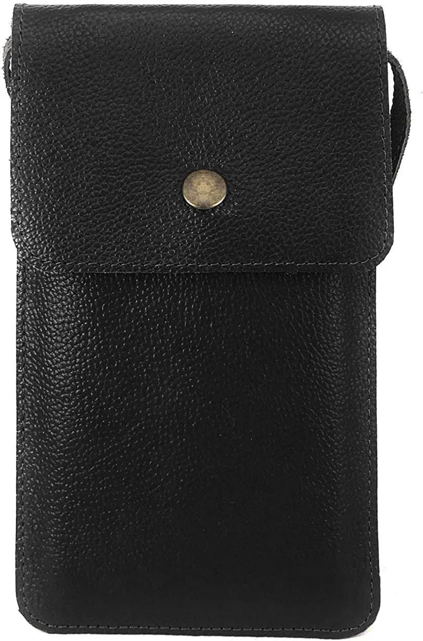 Natural Leather Crossbody Shoulder Bag Cellphone Pouch Wallet Bag