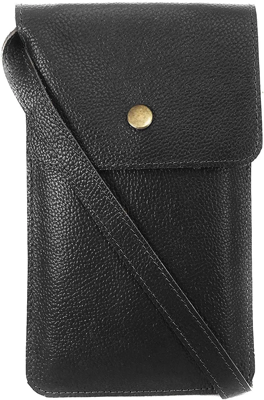 Natural Leather Crossbody Shoulder Bag Cellphone Pouch Wallet Bag