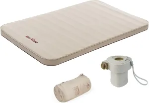 Naturehike Self Inflating Sleeping Pad Camping Air Mattress with Portable Mini Air Pump Inflatable Mattress for Home, Camping, Guests Double