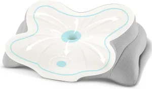 Neck Pillow Cervical Memory Foam Pillows for Neck and Shoulder Pain Relief, Side Sleeper Pillow, Contoured Support Pillows, 2 in 1 Ergonomic Orthopedic Bed Pillow for Back Stomach Sleep